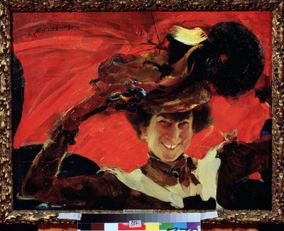 Portrait of M. Oliv by Filipp Andreevich Maliavin