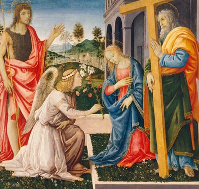 Annunciation and Saints by Filippino Lippi