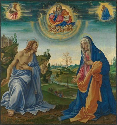 The Intercession of Christ and Mary by Filippino Lippi