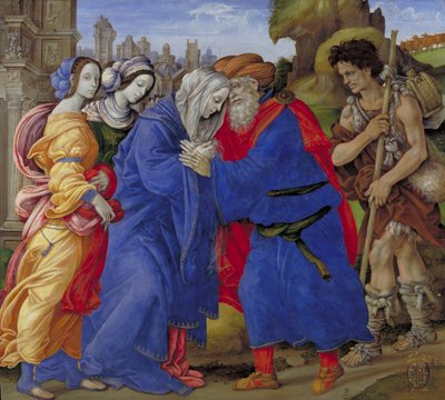 Meeting of Saints Joachim and Anne at the Golden Gate by Filippino Lippi