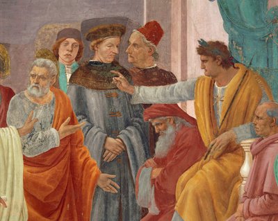 Saint Peter Confronts Simon Magus before Nero (detail) by Filippino Lippi