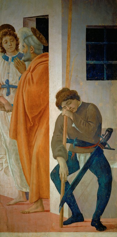 Saint Peter Led from Prison by an Angel, Past One of King Herod