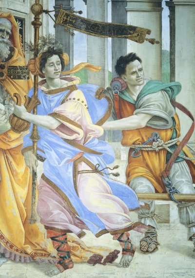 St John the Evangelist Resuscitating Drusiana by Filippino Lippi