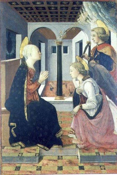 The Annunciation with St. Julian by Filippo (workshop of) Lippi
