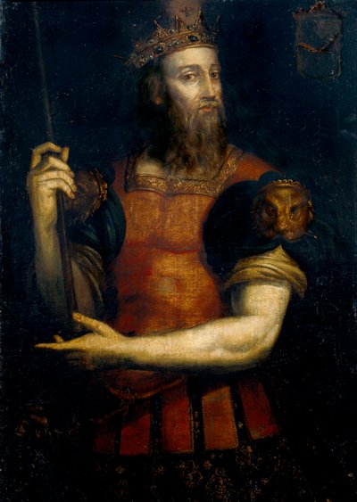 Portrait of Wamba, Visigoth King of Hispania (reign from 672 to 680) by Filippo Ariosto