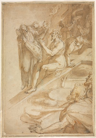 The Verification of the True Cross, c. 1590 by Filippo Bellini