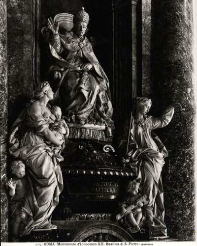Monument to Pope Innocent XII (1615-1700) by Filippo Della Valle