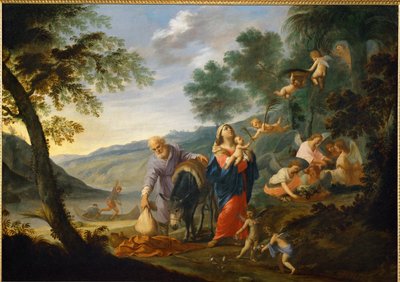 Rest During the Flight to Egypt by Filippo Lauri