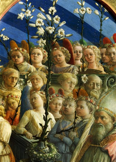Coronation of Virgin (detail) by Filippo Lippi