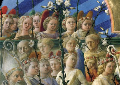 Coronation of Virgin (detail) by Filippo Lippi