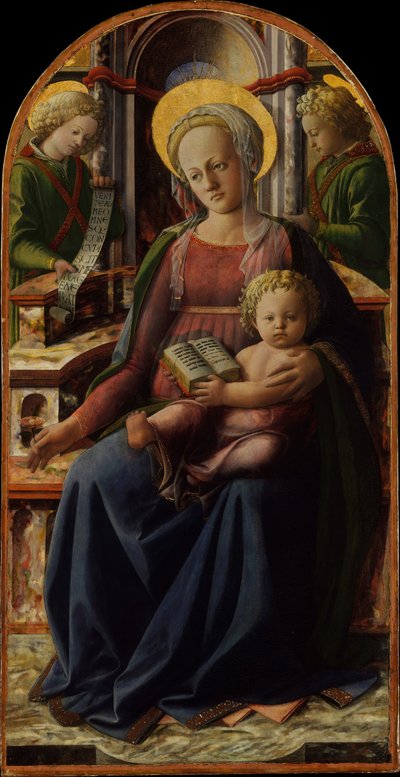 Madonna and Child Enthroned with Two Angels by Fra Filippo Lippi