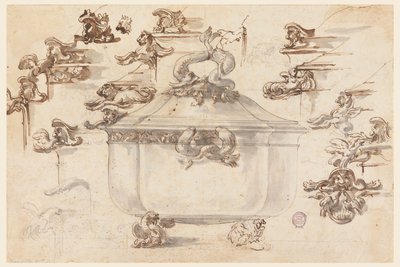 Designs for Silver Tureen by Filippo Marchionni