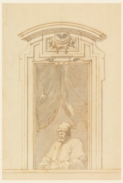 Window Case and Half of a Figure of a Turk by Filippo Marchionni