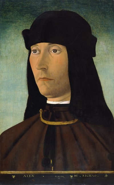 Portrait of Alessandro de Richao, after 1491 by Filippo Mazzola