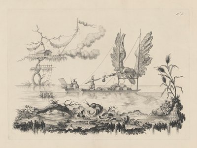 Boat with Wings for Sails by Filippo Morghen