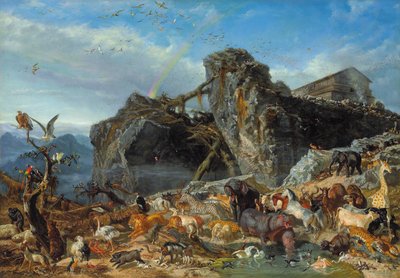 After the Flood: the Exit of Animals from the Ark, 1867 by Filippo Palizzi