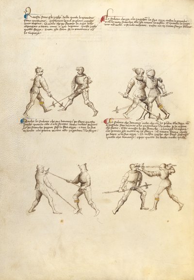 Combat with Pollaxe by Fiore Furlan dei Liberi da Premariacco