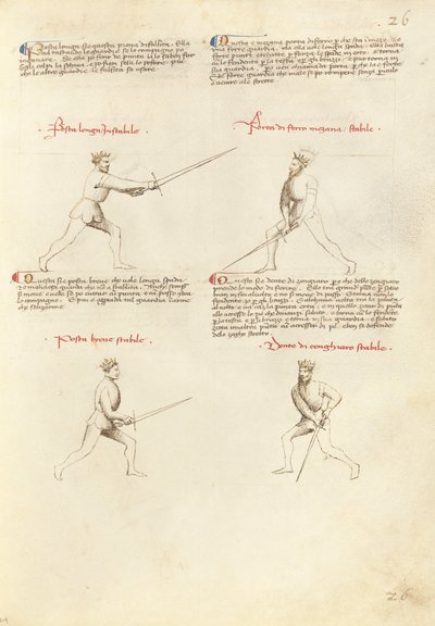 Combat with Sword by Fiore Furlan dei Liberi da Premariacco