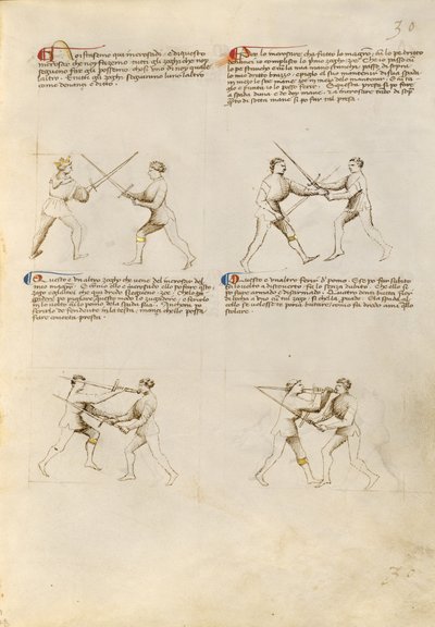 Combat with Sword by Fiore Furlan dei Liberi da Premariacco