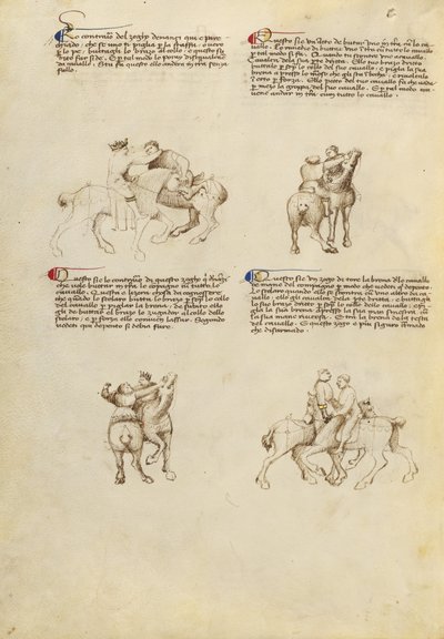 Unarmed Equestrian Combat by Fiore Furlan dei Liberi da Premariacco