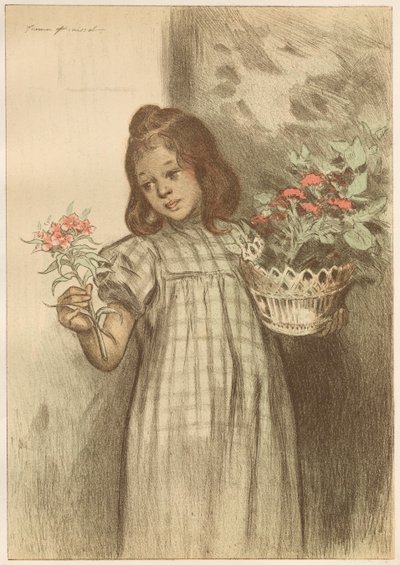 Flower Seller by Firmin Bouisset