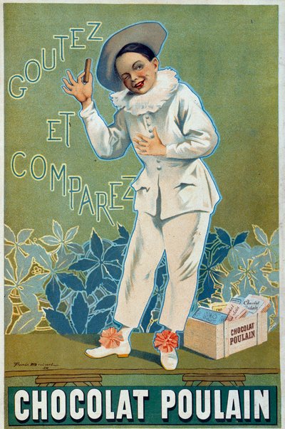 Poster advertisement by Firmin Etienne Bruisset for the Chocolat Poulain 