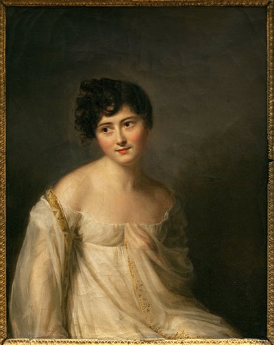 Portrait of Juliette Recamier, Madame Recamier by Firmin Massot