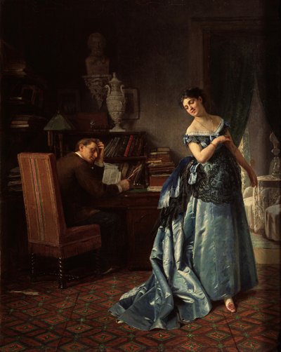 A Fashion Lady: Preparation for a Ball by Firs Sergeevich Zhuravlev