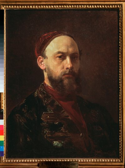 Self Portrait by Firs Sergeevich Zhuravlev