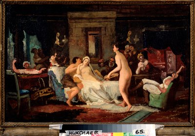 Eve of the Wedding Party in a Bath by Firs Sergeevich Zhuravlev
