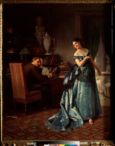 A Fashion Lady, Preparation for a Ball by Firs Sergeevich Zhuravlev