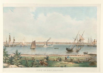 View of New Bedford from the Fort near Fairhaven by Fitz Henry Lane