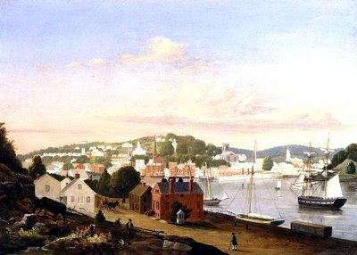 View of Norwich, Connecticut, USA, 1849 by Fitz Henry Lane
