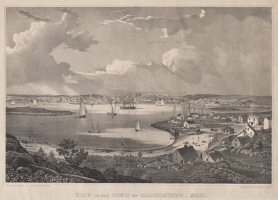 View of the Town of Gloucester, Mass. by Fitz Henry Lane
