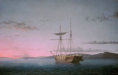 Lumber Schooners at Evening on Penobscot Bay by Fitz Hugh Lane
