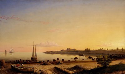 Stage Fort across Gloucester Harbor by Fitz Hugh Lane
