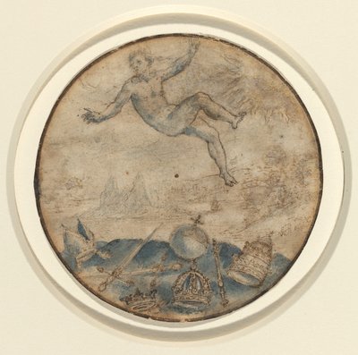 Man Falling from the Sky by Flemish 17th Century