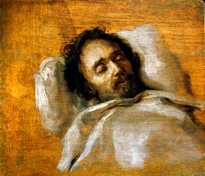 A Study of a Man on his Deathbed by Flemish School