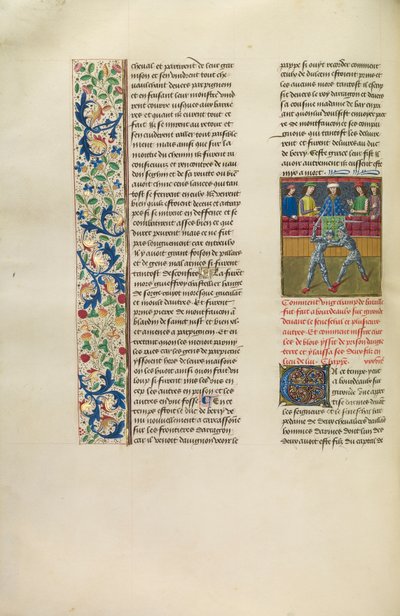A Tournament in Bordeaux, c.1480-83 by Flemish School