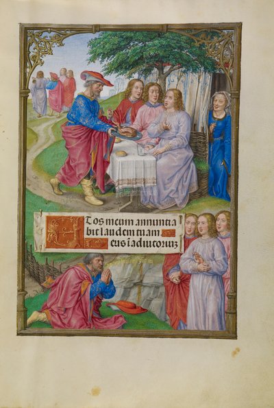 Abraham and the Three Angels, c.1510-20 by Flemish School