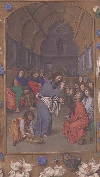 Christ washing the disciples