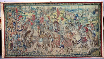 Assembling the Riders, from the tapestry of David and Bathsheba, c.1510-15 by Flemish School