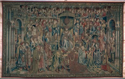 Bathsheba Welcomed at Court, Tapestry of David and Bathsheba, c.1510-15 by Flemish School