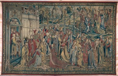 Bathsheba Ordered to the Palace, Tapestry of David and Bathsheba, c.1510-15 by Flemish School