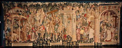 Cathedral. The tapestry museum. Flemish tapestry. The legend of the Holy Cross. Ca. 1450 by Flemish School
