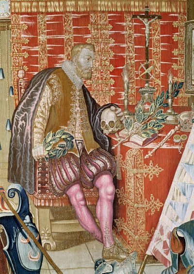 Charles V from The Tapestry of Charles Quint, c.1630-40 (detail) by Flemish School