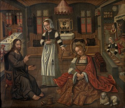 Christ in Bethany at the House of Martha and Mary by Flemish School