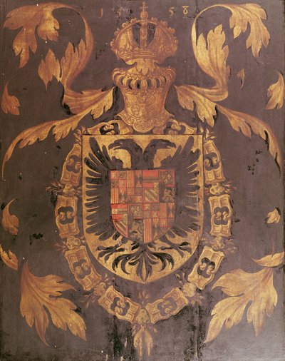 Coat of Arms of Charles V, Holy Roman Emperor, 1558 by Flemish School