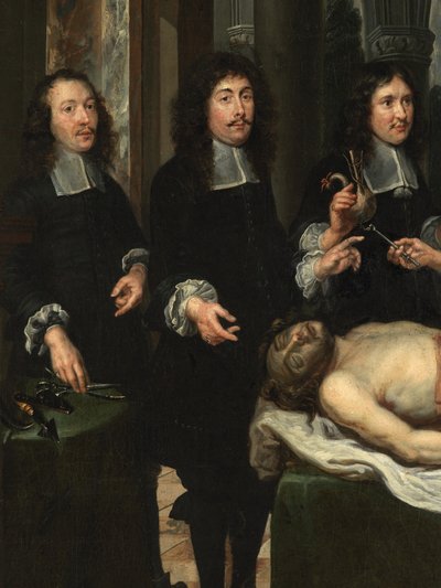 (detail) Anatomy Lesson by Flemish School