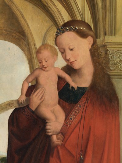 Madonna with Petrus Wijts (detail) by Flemish School